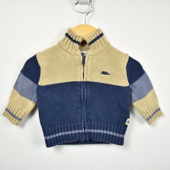 Full zip knit sweater 3-6M Roots - Picture 1 of 8